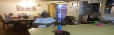 Residents enjoying time in a common area
