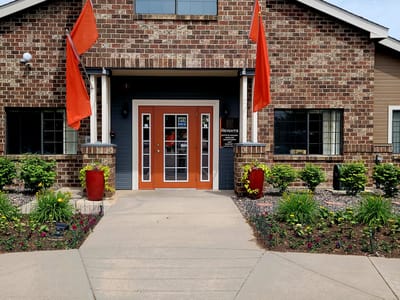Exterior view of The Heights by Marston Lake entrance