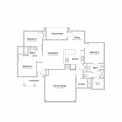 Architectural floor plan of the facility layout