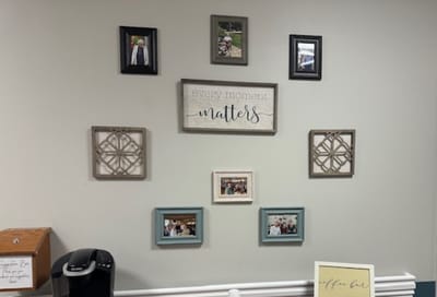Decorative wall display in common area