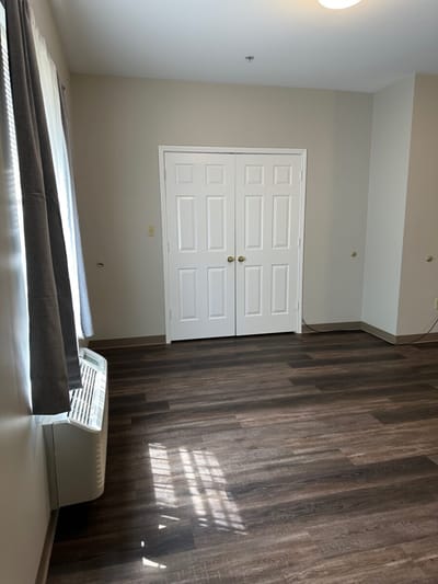 Interior view of a private resident room