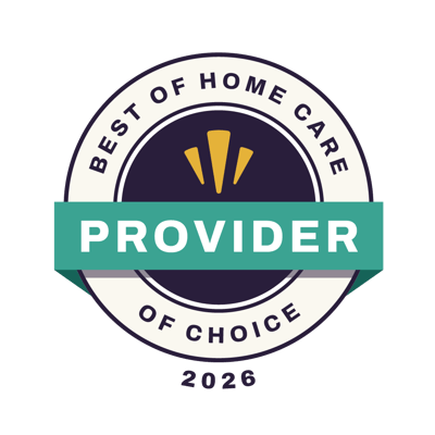 Award badge for home care provider excellence