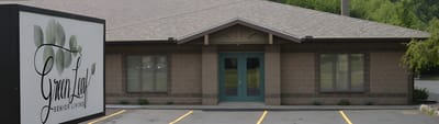 Exterior view of Green Leaf Senior Living facility