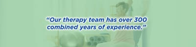 Riverside Manor, nursing home in Ames, IA — Therapy team experience quote with happy resident