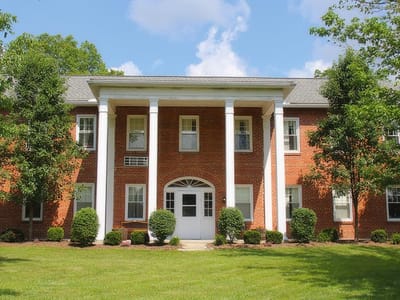 Exterior view of a skilled nursing facility