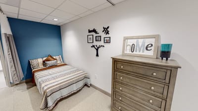 Cozy private resident room with personal decor