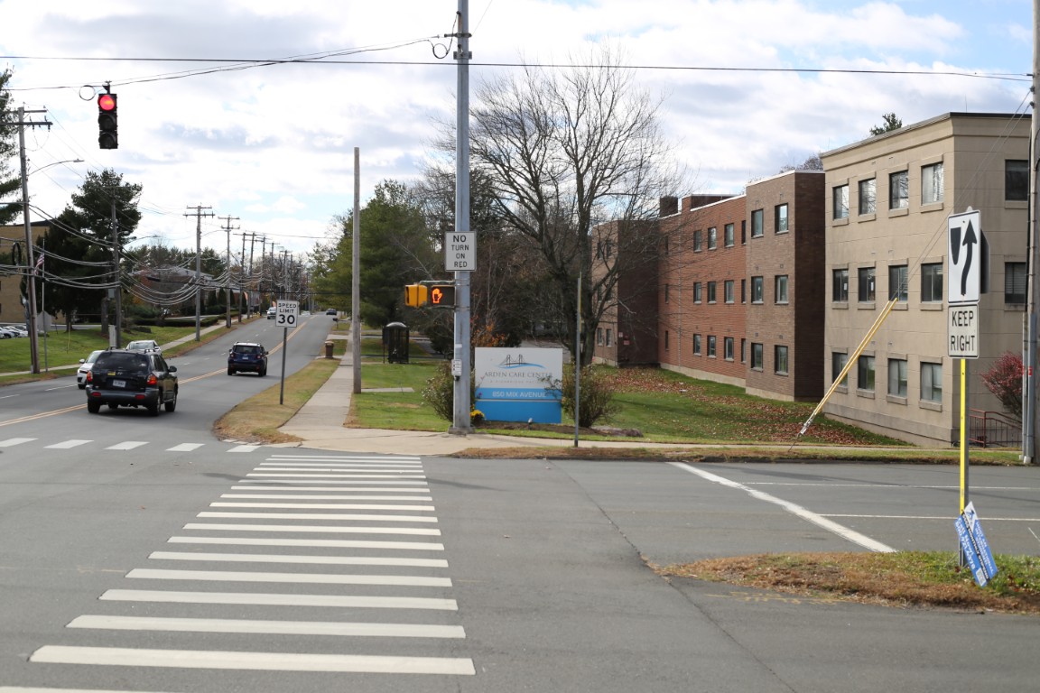 View of Arden Care Center building and entrance