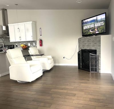 Modern common area with comfortable seating