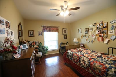 Comfortable resident room with personal touches