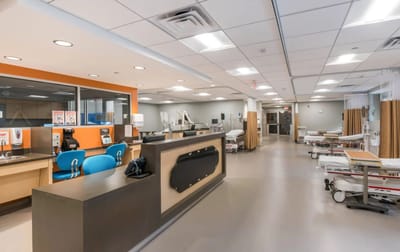 Bright interior of a healthcare facility