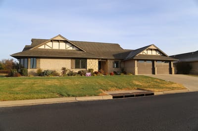 Exterior view of a single-story assisted living facility