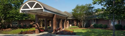 Covered entrance of Lexington Medical Center Extended Care