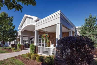 Exterior view of McHarrie Pointe with landscaping