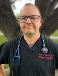 North Big Horn Hospital District, Nursing Home in Douglas, WY — Healthcare professional in scrubs with stethoscope outdoors