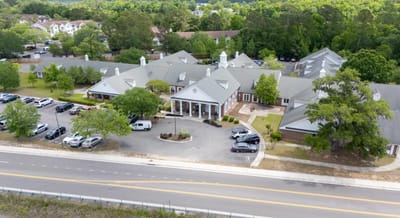 Aerial view of The Reserve Healthcare and Rehabilitation building