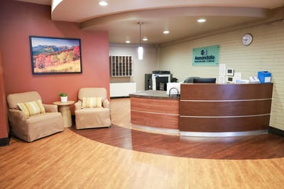 Reception area of Annandale Healthcare Center