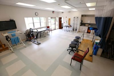 Interior view of a rehabilitation exercise room