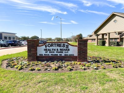 Exterior view of Fortress Nursing and Rehabilitation building
