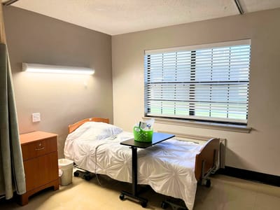 Well-furnished private resident room with natural light