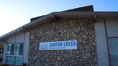 Exterior view of Canyon Creek Post-Acute building