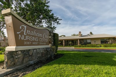 Entrance sign of Anaheim Crest Nursing Center