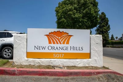 Facility signage for New Orange Hills