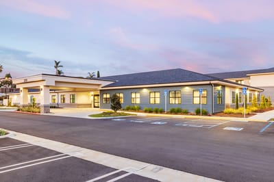 Exterior view of Pacific Villas Post Acute facility