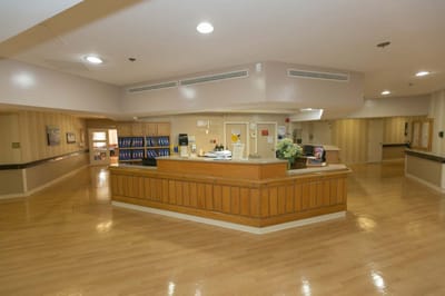 Interior view of the facility's reception area
