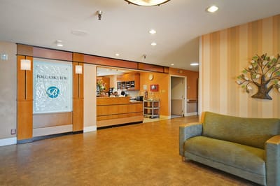 Interior view of the Brookside reception area