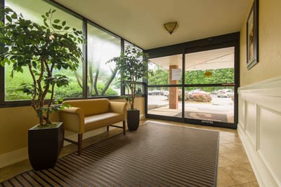Interior view of a welcoming lobby area