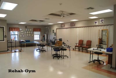 Interior view of a rehabilitation gym