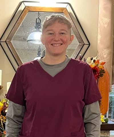 Staff member in a nursing home setting