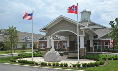 Exterior view of TN State Veterans Home entrance