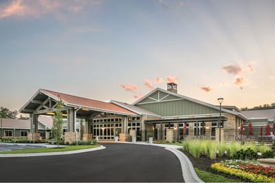 Exterior view of the assisted living facility