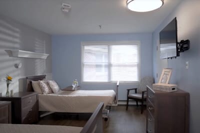 Comfortable resident room with two beds