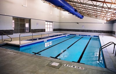 Indoor swimming pool at the facility