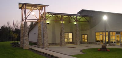 Exterior view of the assisted living facility