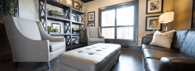 Cozy interior lounge area with comfortable seating