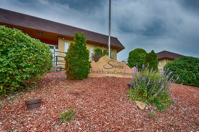 Exterior view of Sierra Healthcare Community entrance