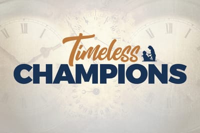 Logo design with a clock backdrop