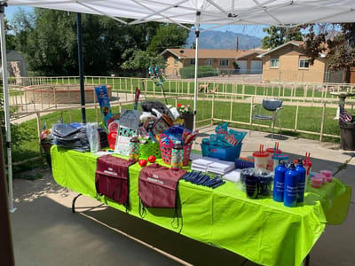Progressive Care Center, Nursing Home in Shreveport, LA — Table with activities and refreshments for residents' gathering