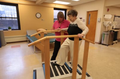 Occupational therapy session with a resident