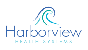 Harborview Health Center of Augusta, Nursing Home in Augusta, GA — Harborview Health Systems logo with wave design