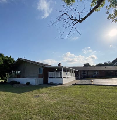 Exterior view of a senior living facility