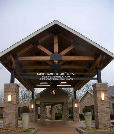 Entrance of Father James Djuarie House nursing facility