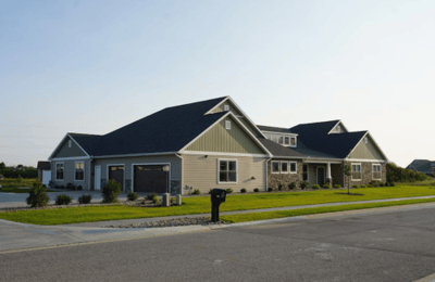 Exterior view of a nursing facility building