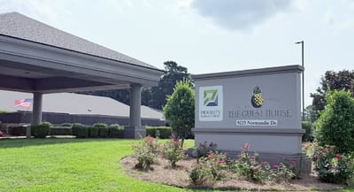 Entrance of The Guest House assisted living facility
