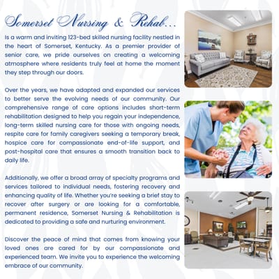 Logo for Somerset Nursing & Rehabilitation
