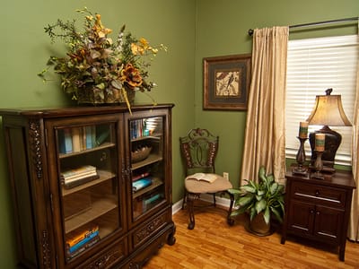 Cozy interior room with furniture and decor