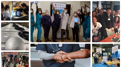 Staff and residents participating in activities and events